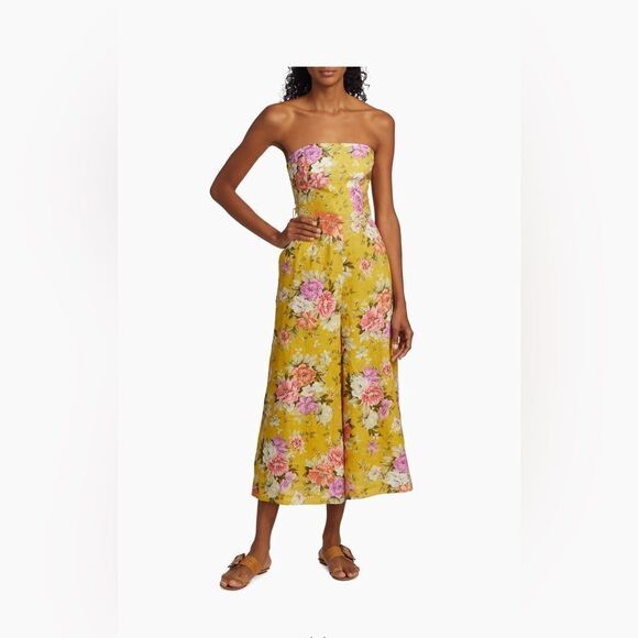 Zimmermann Pattie Strapless Jumpsuit size 0P/us size 2 - Picture 2 of 14